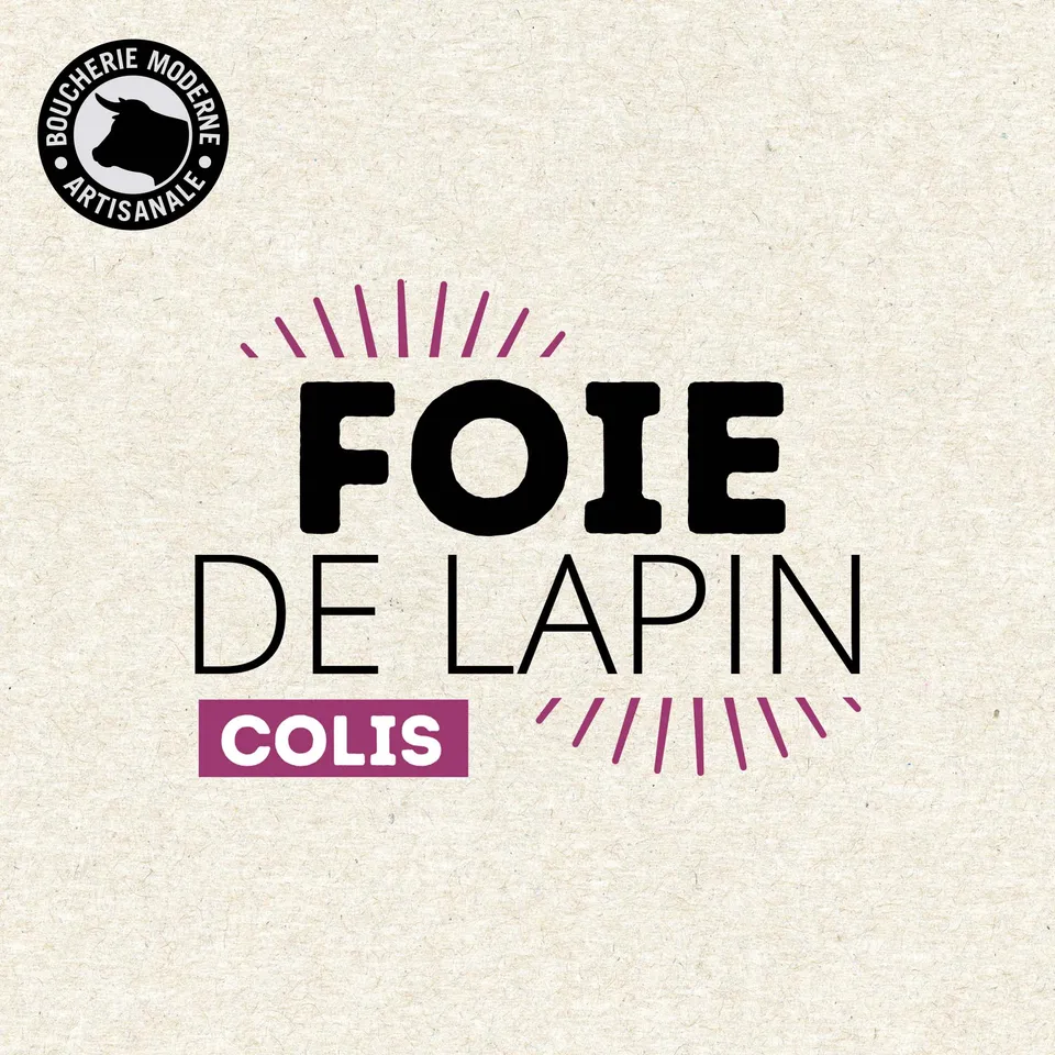 Boucherie Moderne Foies de lapin traiteur 1,5kg sous vide tendre