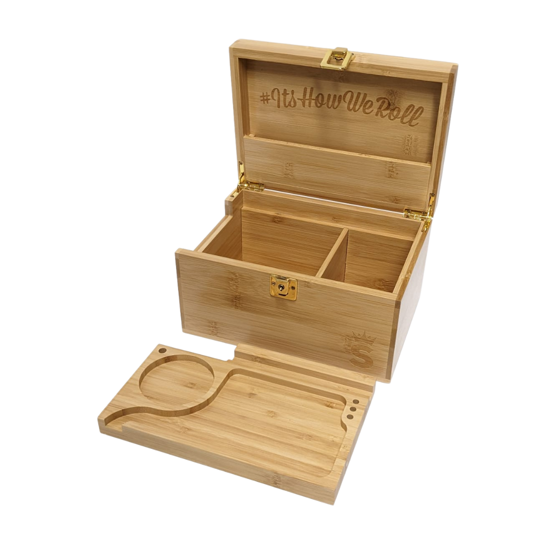 SMO T4X Deluxe boîte à rouler bois verrouillable