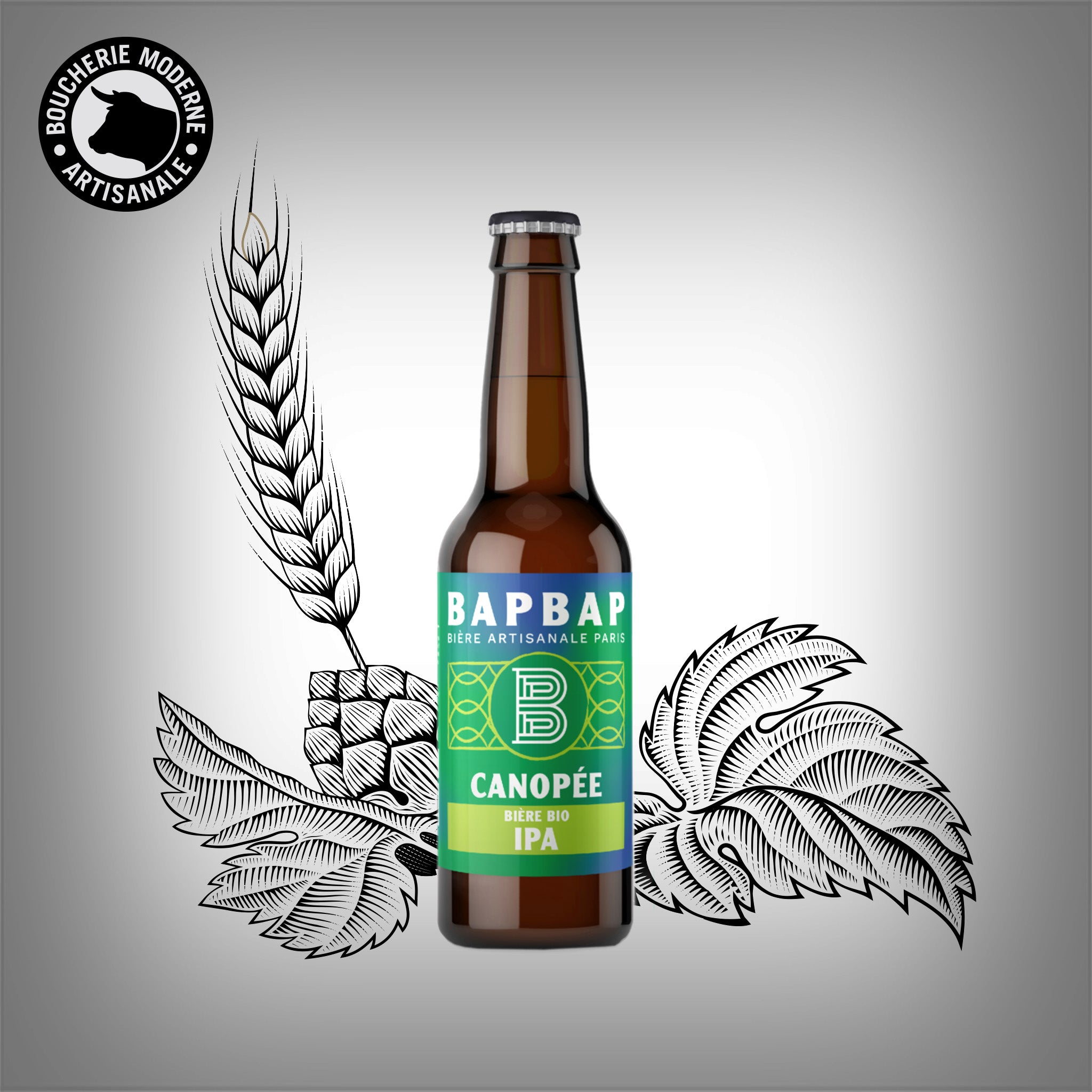 Boucherie Moderne Canopée BAPBAP Bière IPA Bio 33cl agrumes