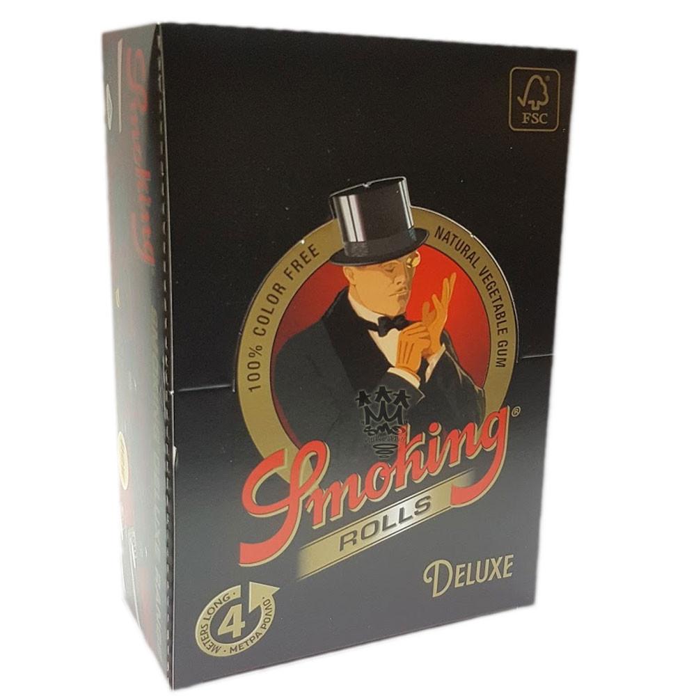 Smoking Deluxe Black Rolls papier à rouler 4m 44mm riz