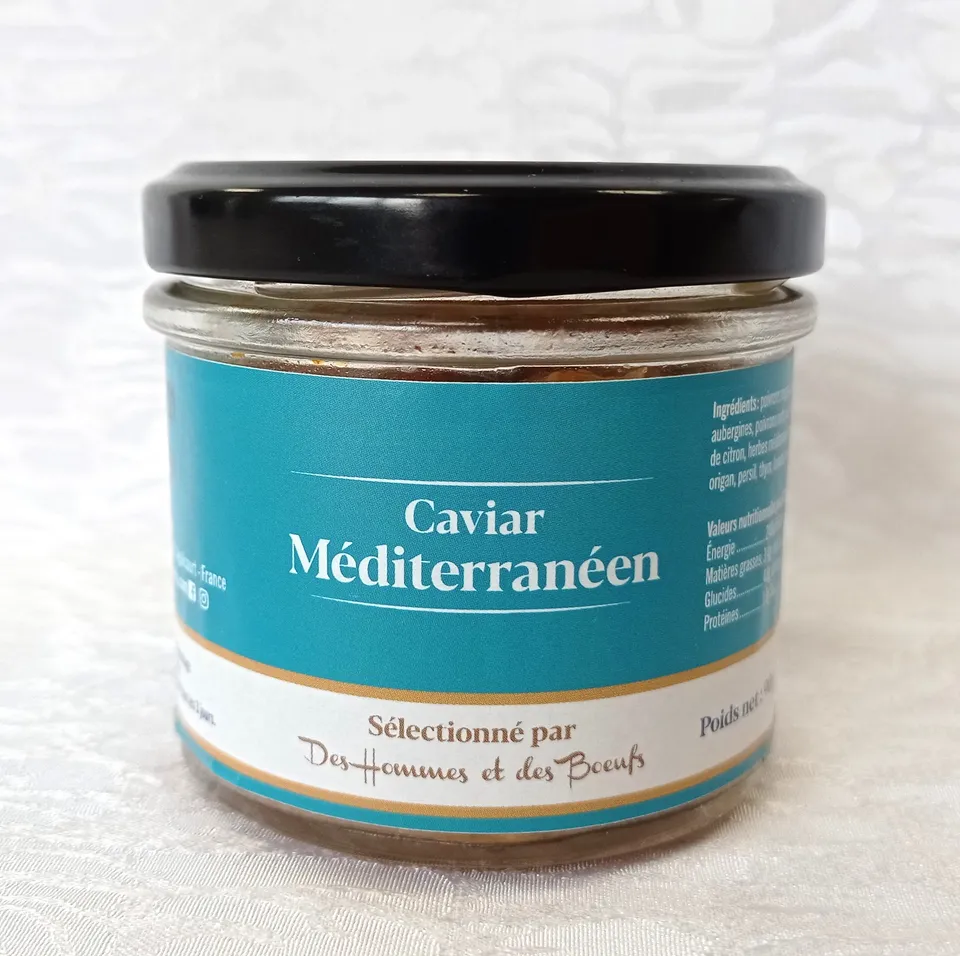 Des Hommes et des Bœufs Tartinables caviar méditerranéen 90 g