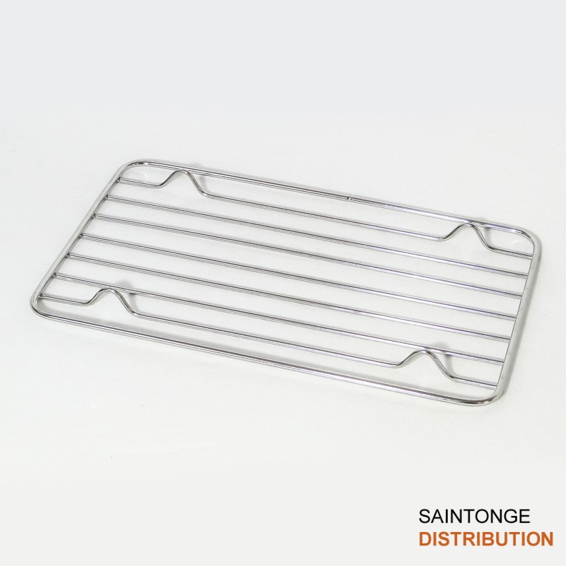Saintonge Matériel Grille à pieds 26x17cm inox jus 20mm