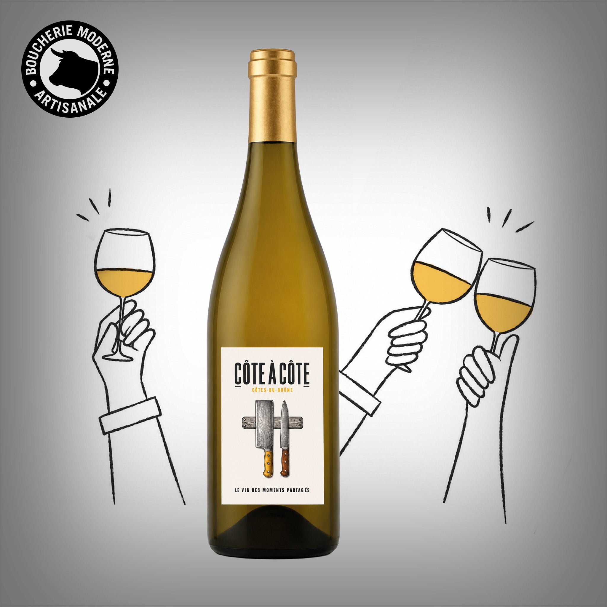 Boucherie Moderne Côte-à-Côte vin blanc 75cl fruité
