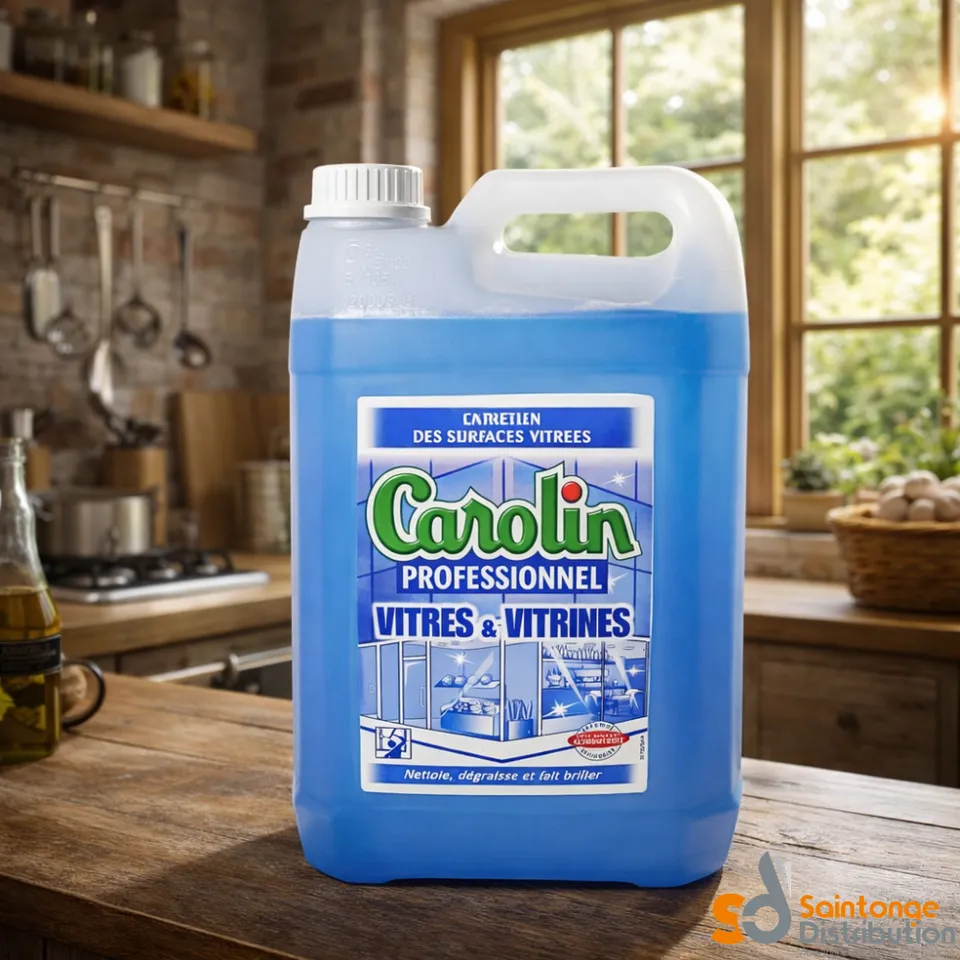 Carolin nettoyant vitres et vitrines bidon 5 L
