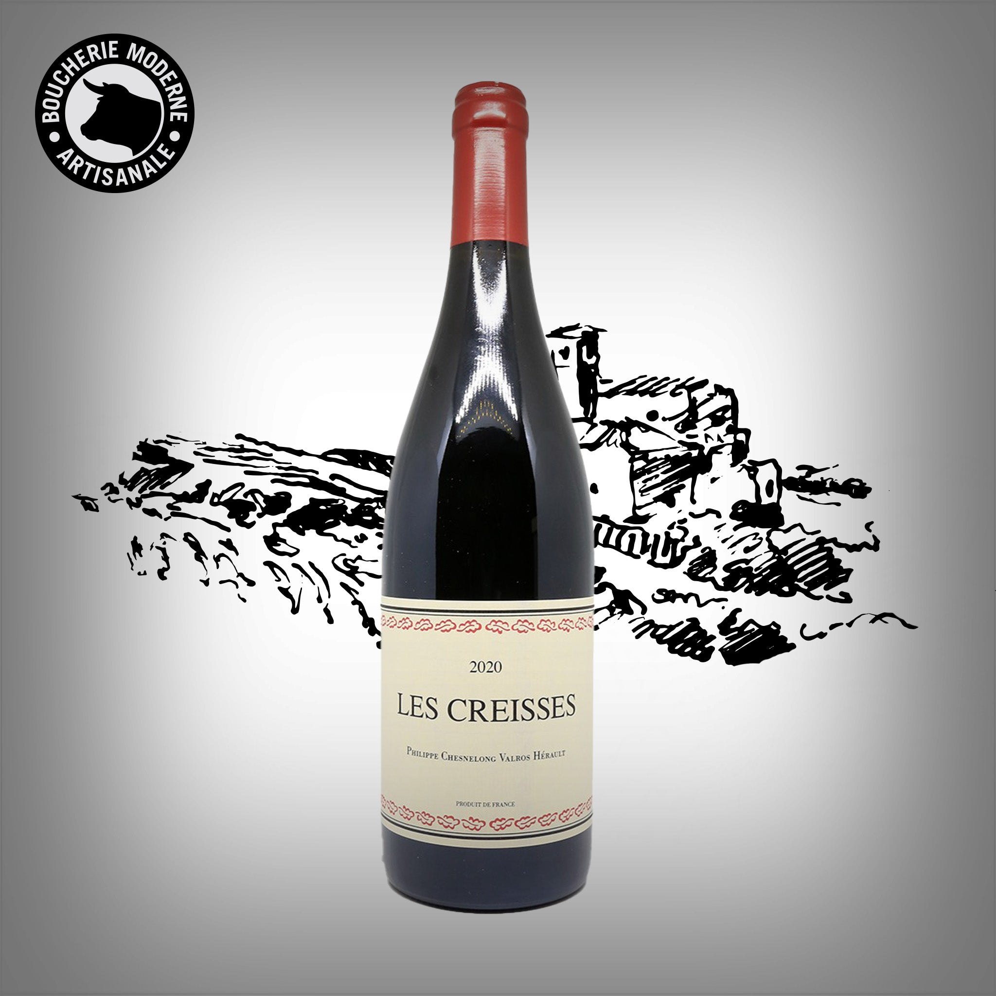 Boucherie Moderne Vin rouge Les Creisses 75cl fruité