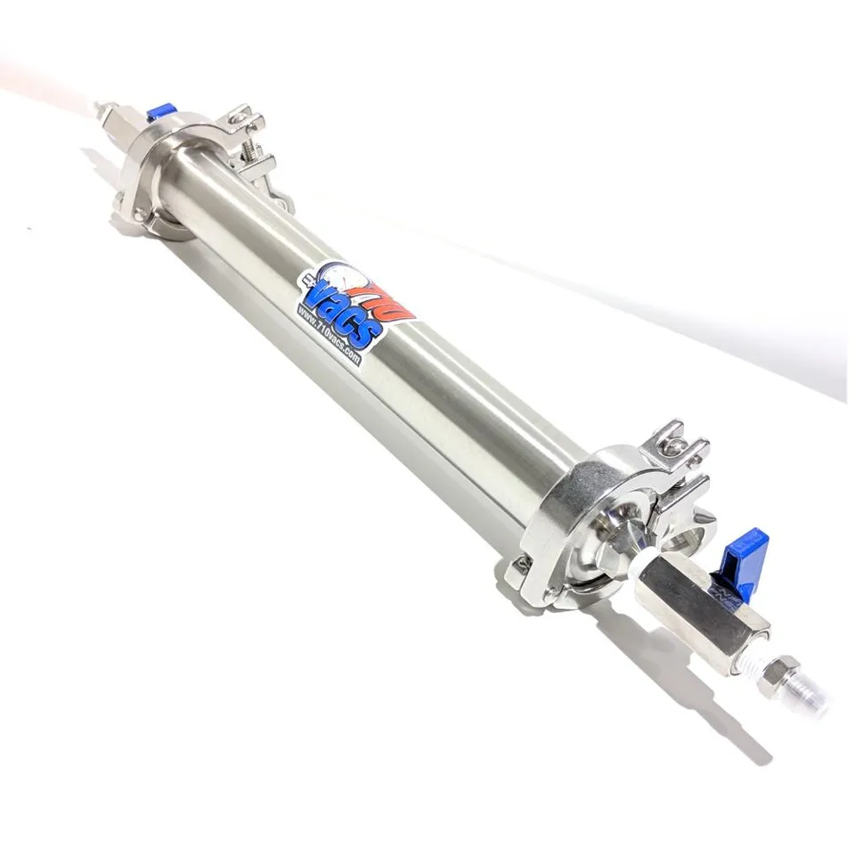 710Vacs Tube extraction inox fermé 45 g 6 pouces