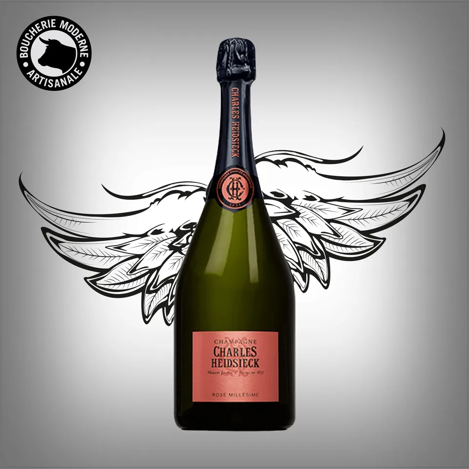 Boucherie Moderne Vin Charles Heidsieck Rosé 75cl champagne réserve