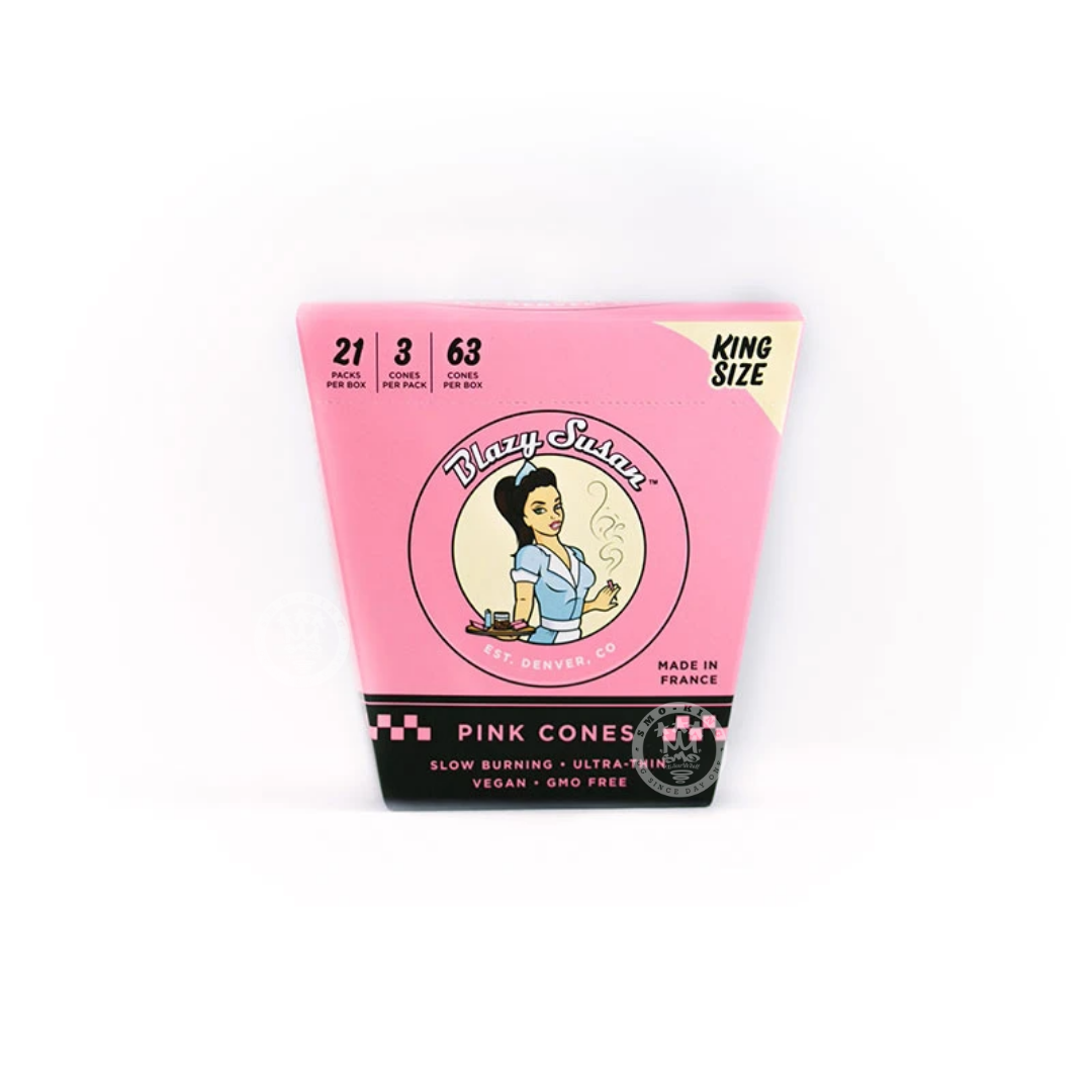 Blazy Susan Pink King Size cônes pré-roulés 98 mm x3