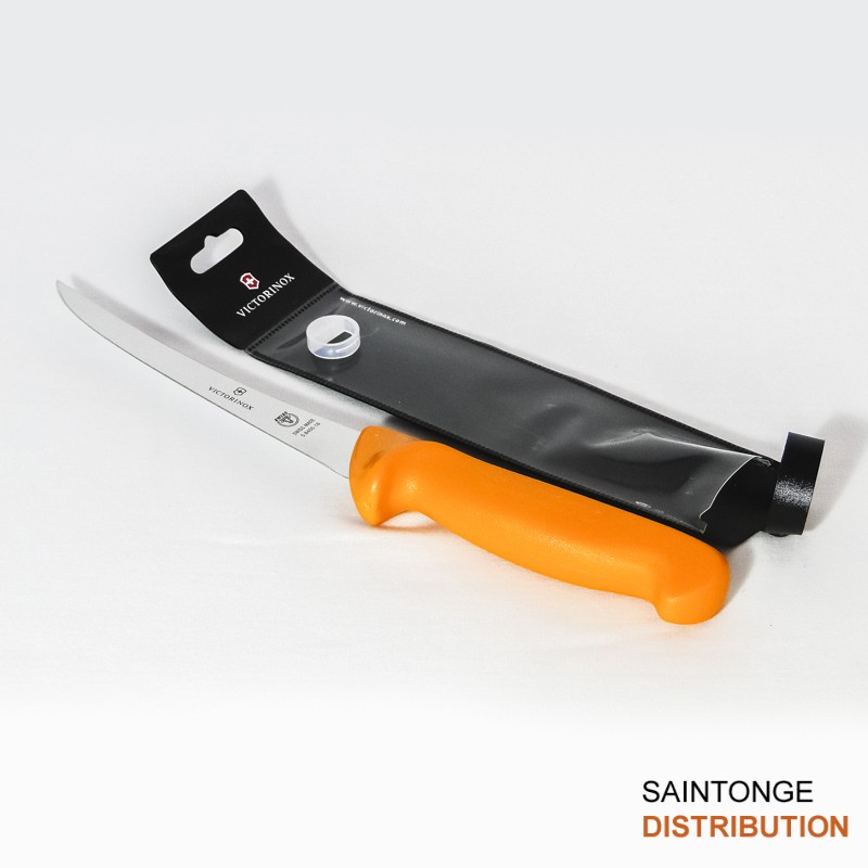 Victorinox Swibo Couteau à désosser 16cm dos renversé orange