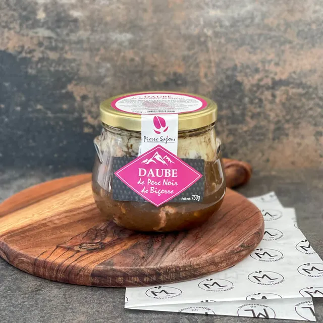 Maison Lascours Daube de Porc Noir de Bigorre plat 750g