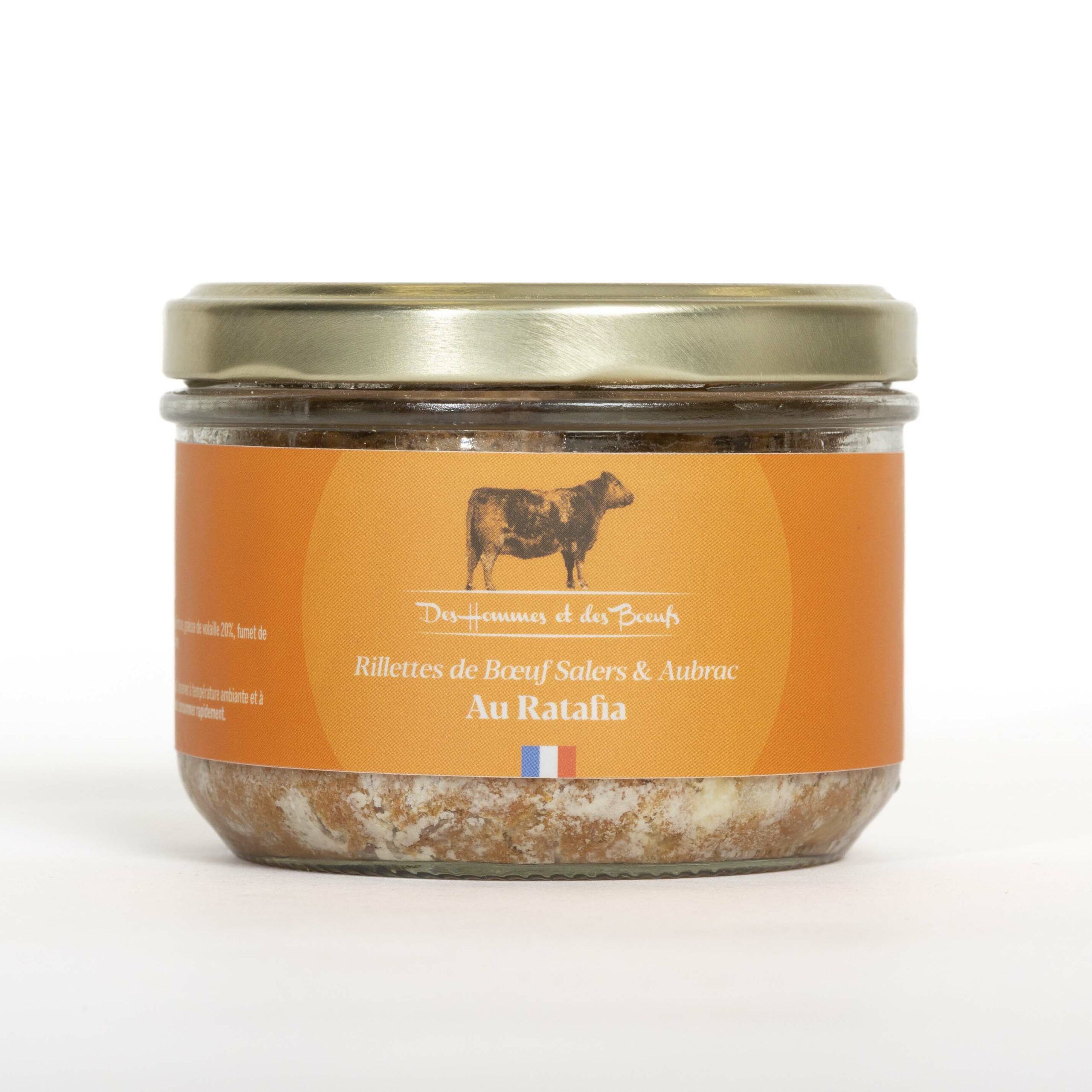 Des Hommes et des Bœufs Rillettes de Boeuf Salers Aubrac Ratafia 180 g