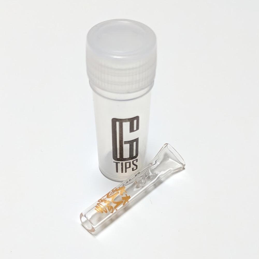 Smo King G Tips Gold embout en verre plat slim 6mm