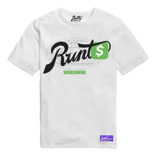 Runtz Cash App t-shirt coton blanc globe dollar