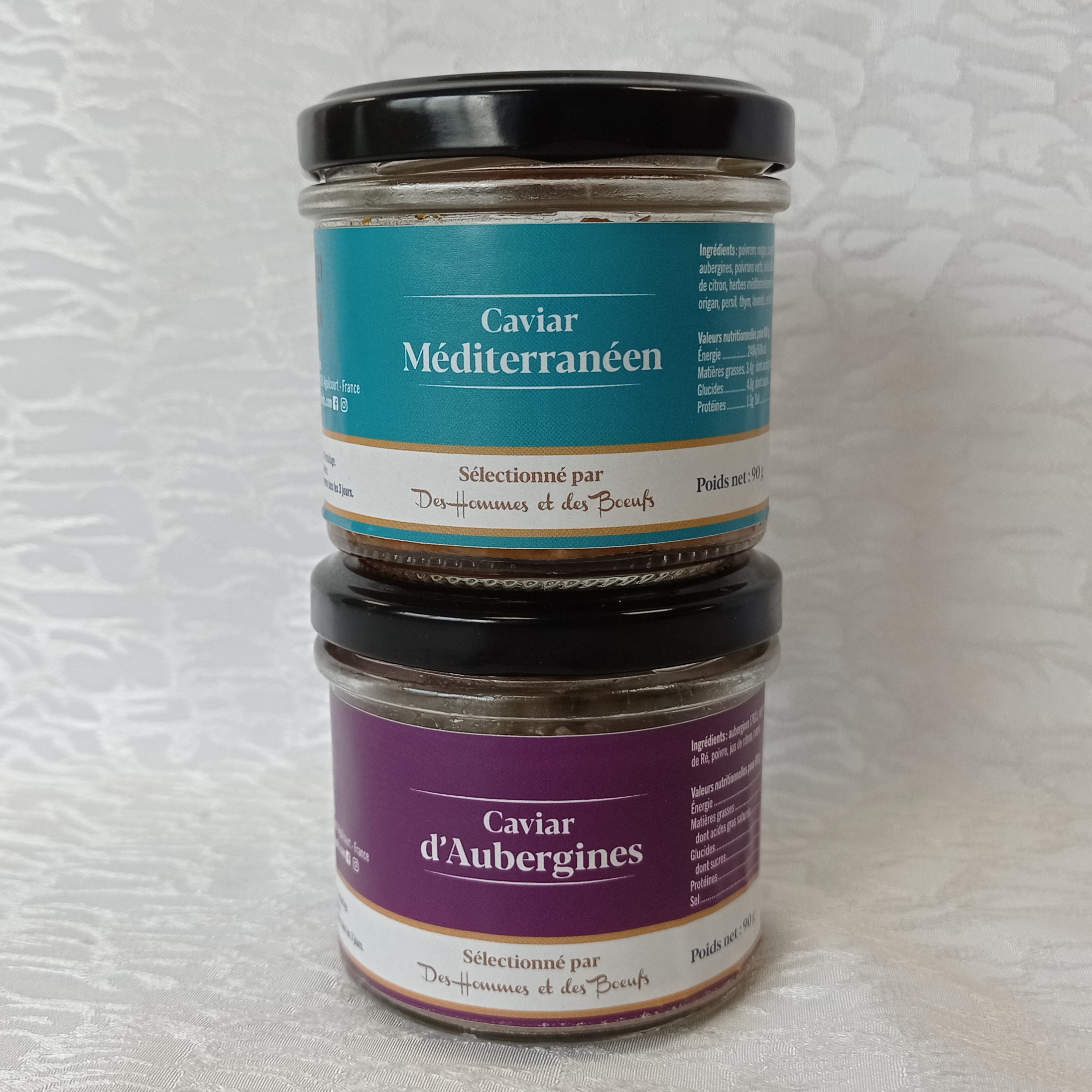 Des Hommes et des Bœufs Tartinables caviar méditerranéen 90 g
