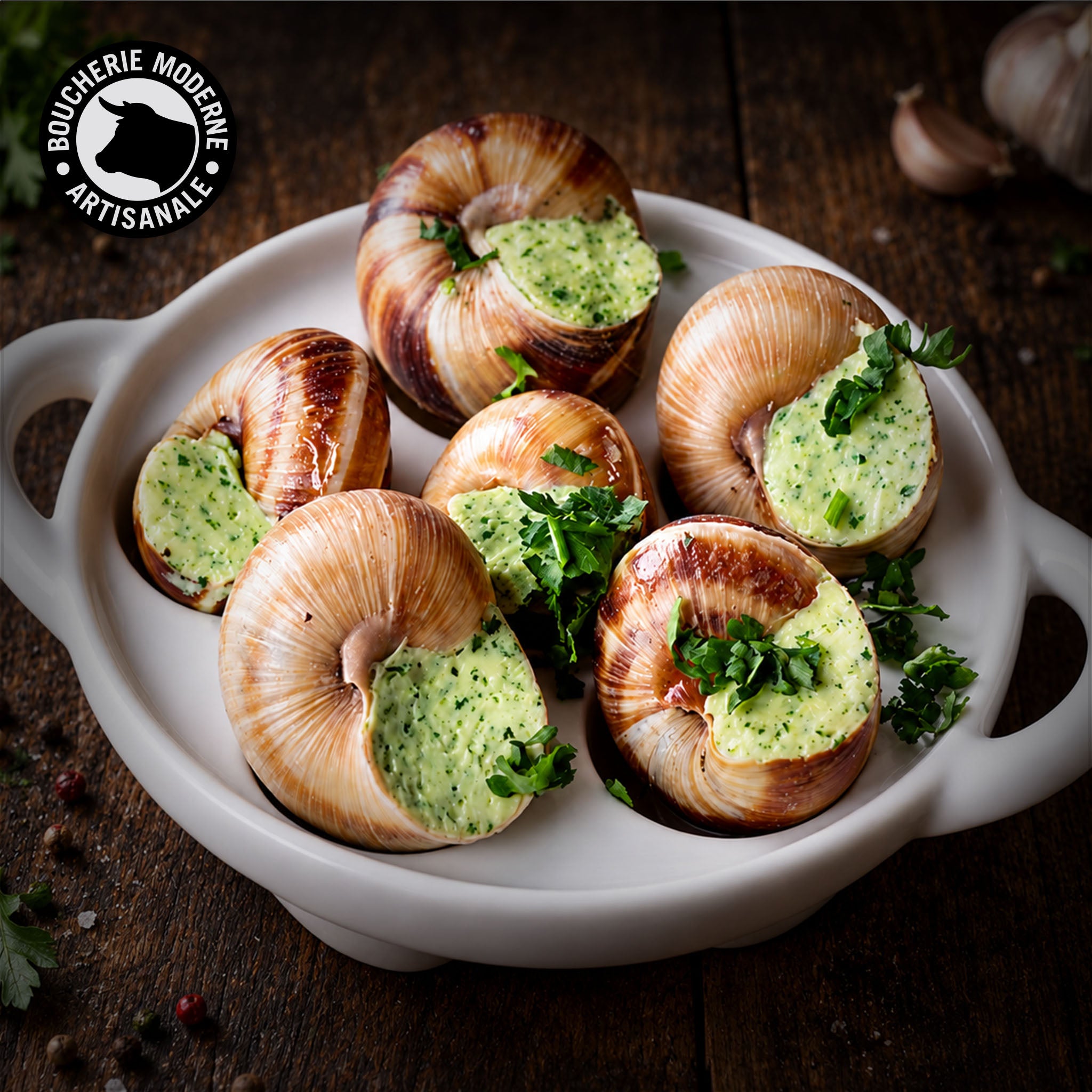 Boucherie Moderne Épicerie Escargots Beurre Persillé x12