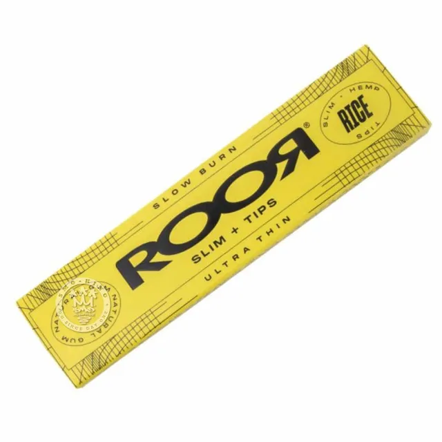 Roor Rice feuilles à rouler king size ultra fines + tips