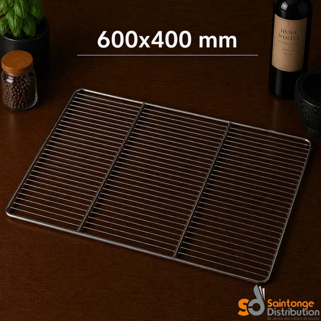 Saintonge Grille Inox 600x400 mm à renforts