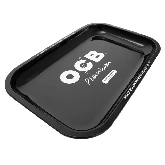 OCB Classic Black plateau à rouler métal noir 29x19 cm
