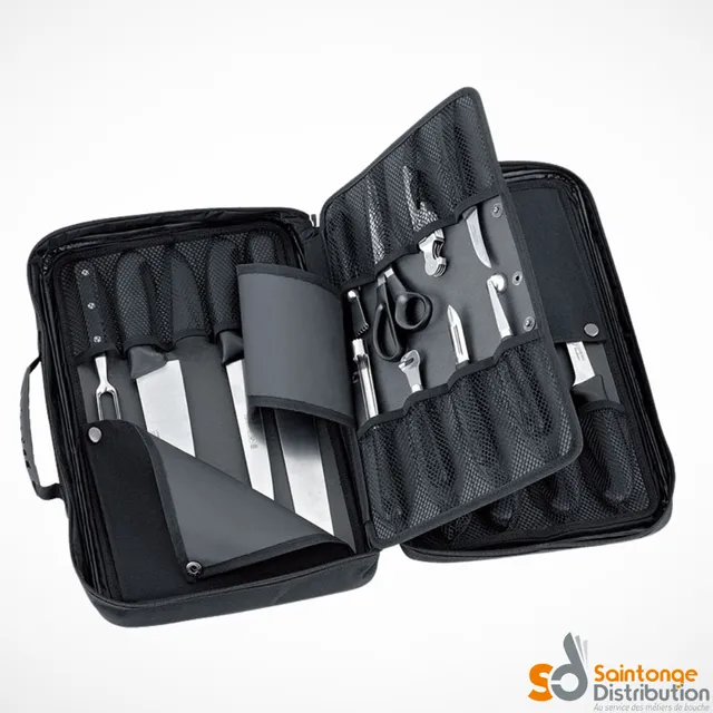 Saintonge Matériel mallette cuisine 4 faces Fischer couteaux