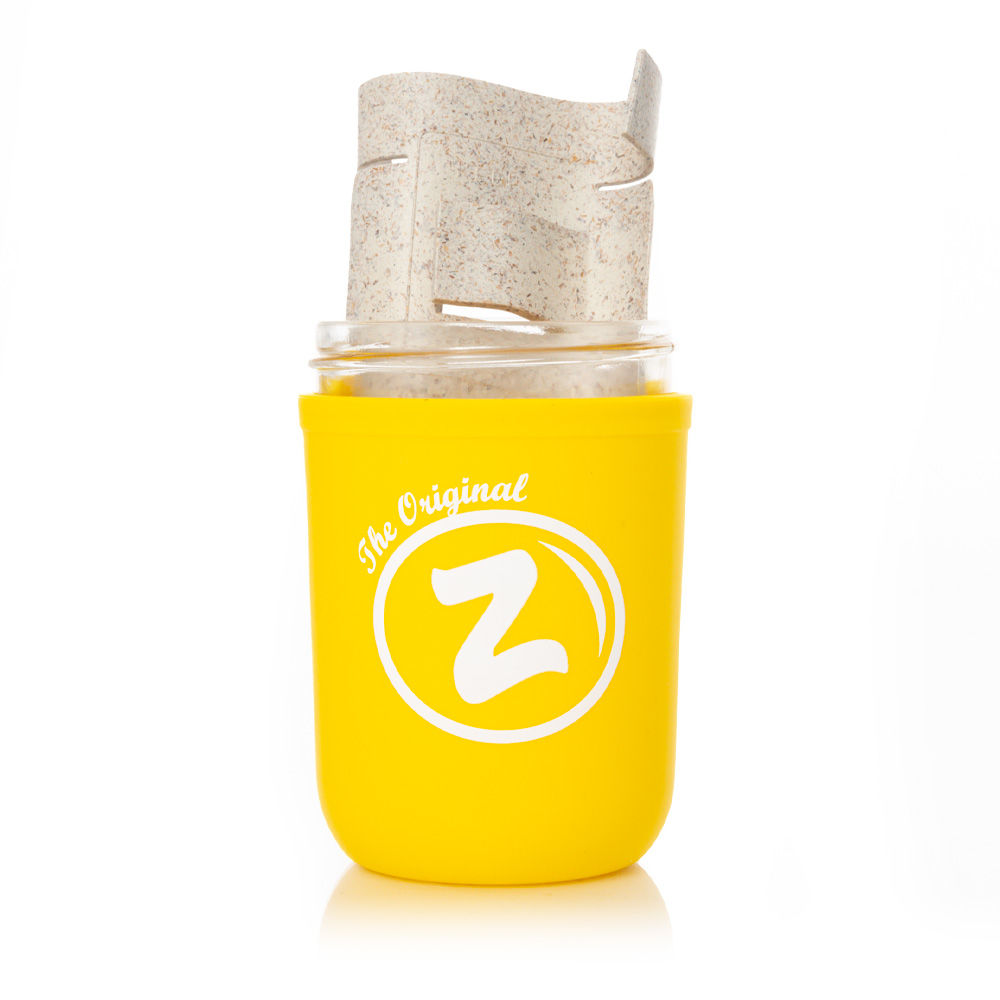 RE:STASH Zkittlez bocal verre jaune 8oz hermétique