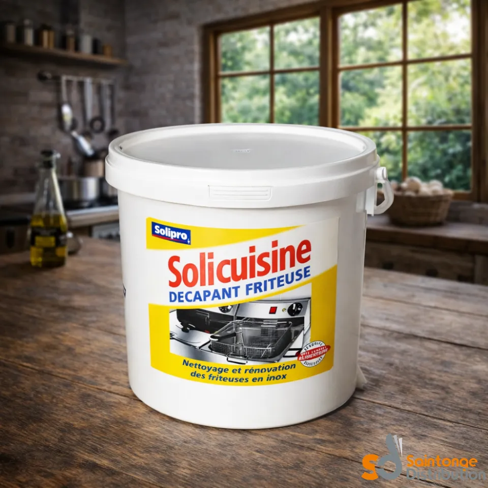 Solicuisine Décapant Friteuse poudre seau 5kg pro