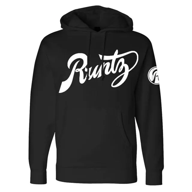 Runtz Script sweat à capuche noir coton molletonné