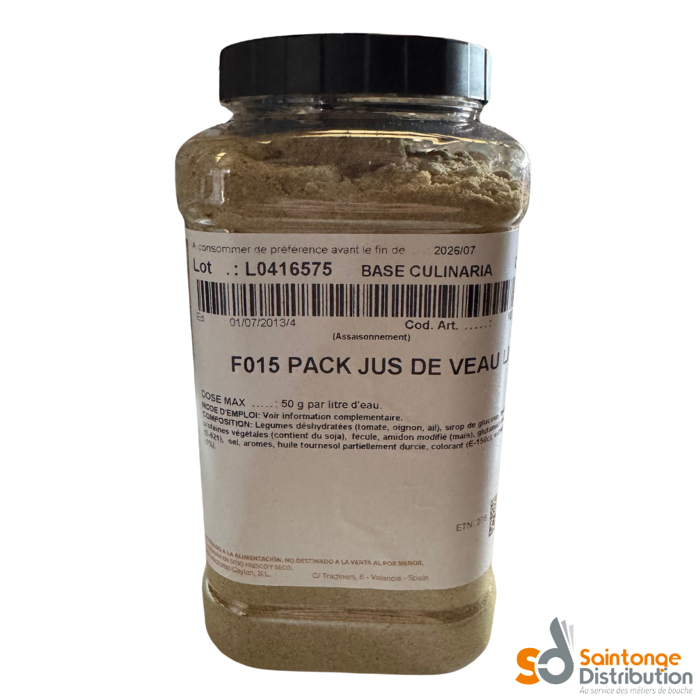 Saintonge Distribution jus de veau lié pot 900 g poudre