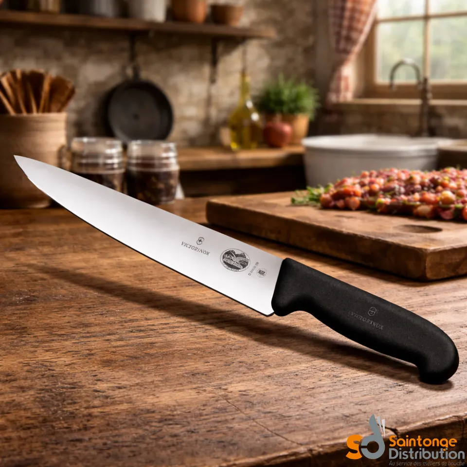 Victorinox couteau à émincer Fibrox 28 cm inox