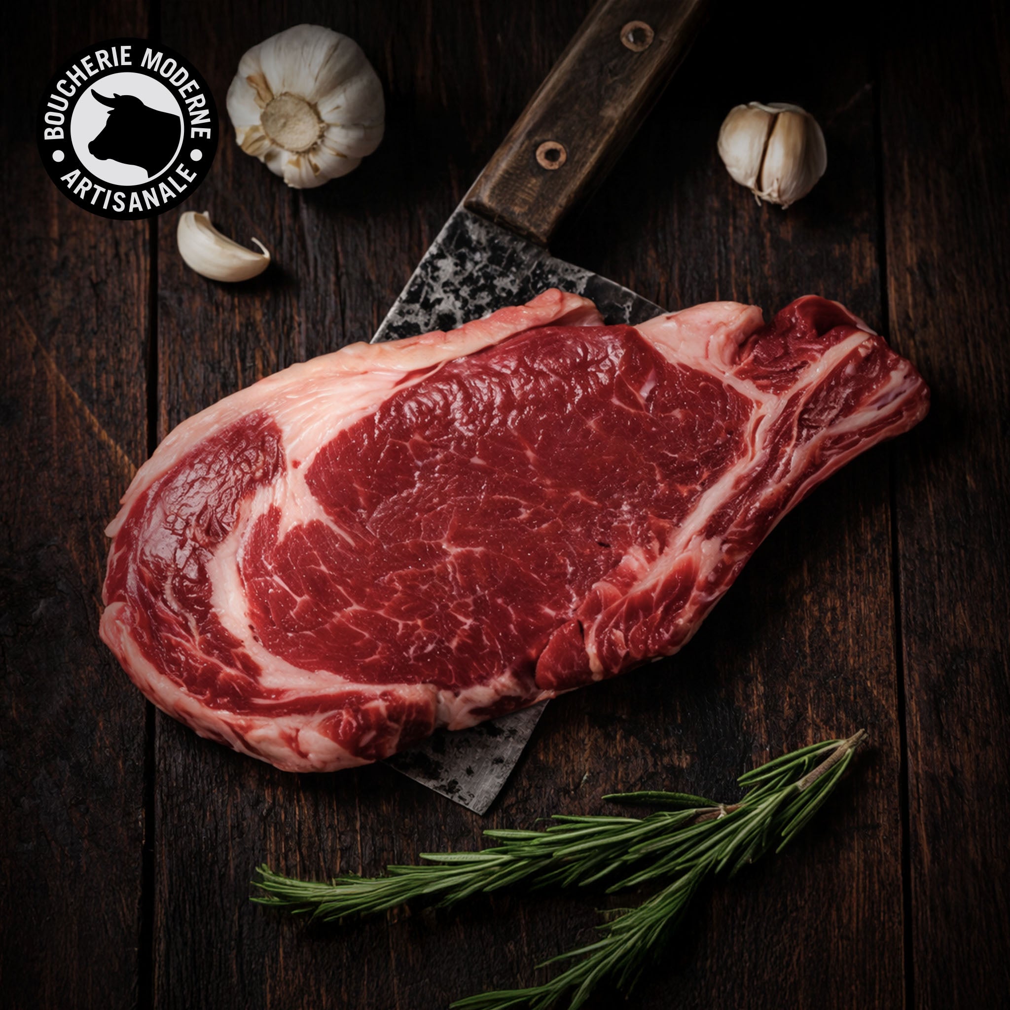 Boucherie Moderne Bœuf Entrecôte Pie Noir Maturée 600g