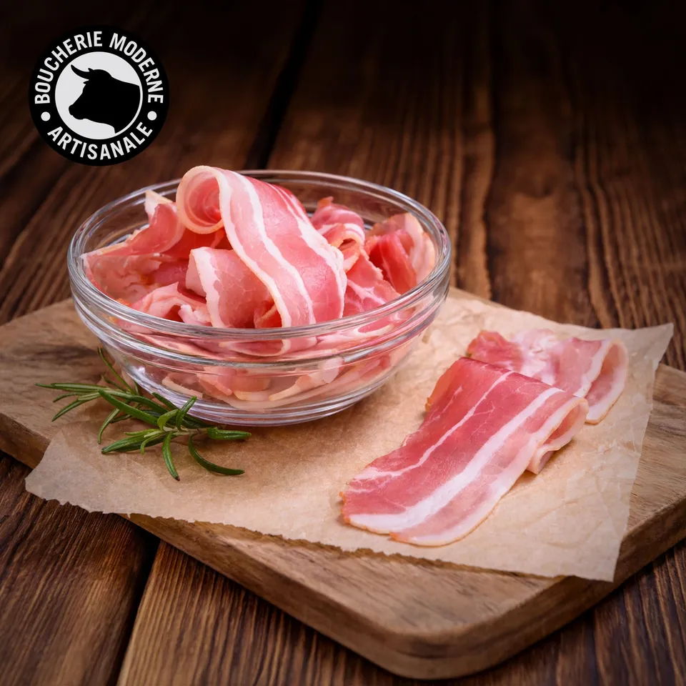 Boucherie Moderne Charcut' Lard tranché 8 pièces 200 g fumé