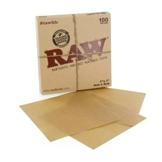 Raw Parchment Squares papier parchemin 8x8 cm lot 100