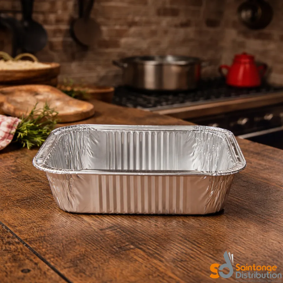 Saintonge Distribution Barquette Aluminium barquette 500 ml 100 unités