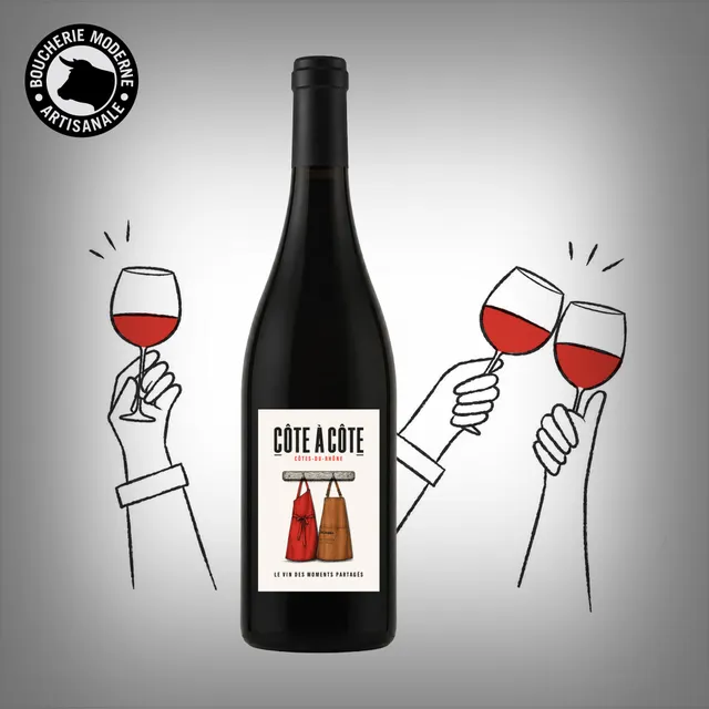Boucherie Moderne Vin rouge Côte-À-Côte 75cl fruité