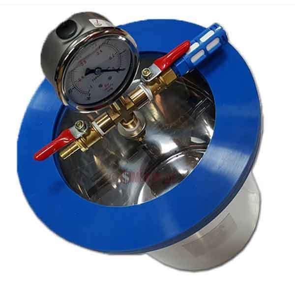 710Vacs Chambre à Vide Acier 6,8 L + Pompe 4 CFM