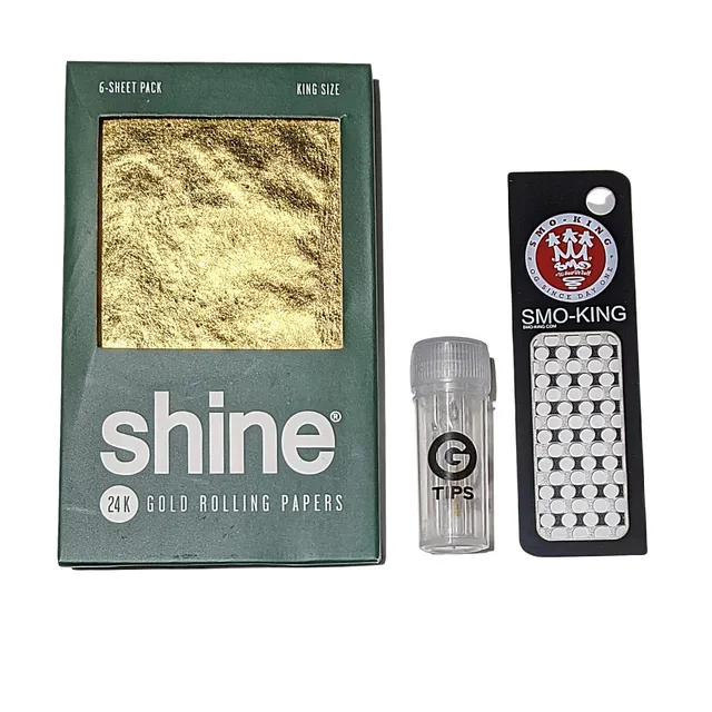 Shine 24K Gold King Size feuilles à rouler or 6