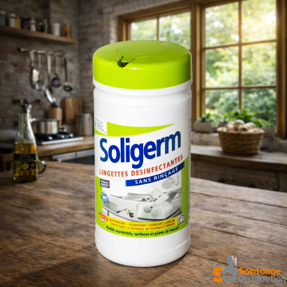 Saintonge Hygiène Soligerm Lingettes Désinfectantes boîte 200