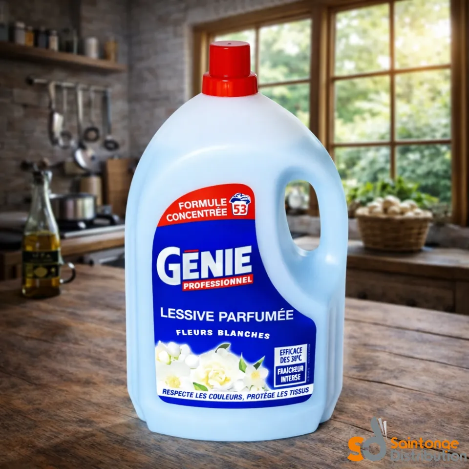 Saintonge Distribution Hygiène Lessive parfumée 4 L fleurs blanches