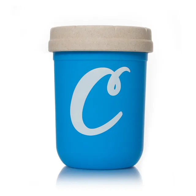 Cookies Mason Stash Jar Verre Bleu 8oz 240 ml RE:STASH