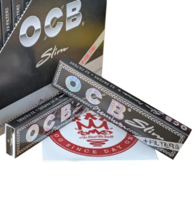 OCB Premium Black feuille à rouler king slim 32 + 32 filtres