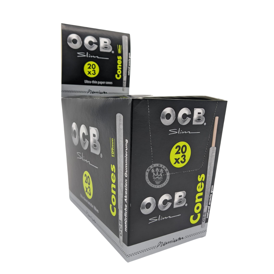 OCB Premium Black cônes pré-roulés king size slim x3