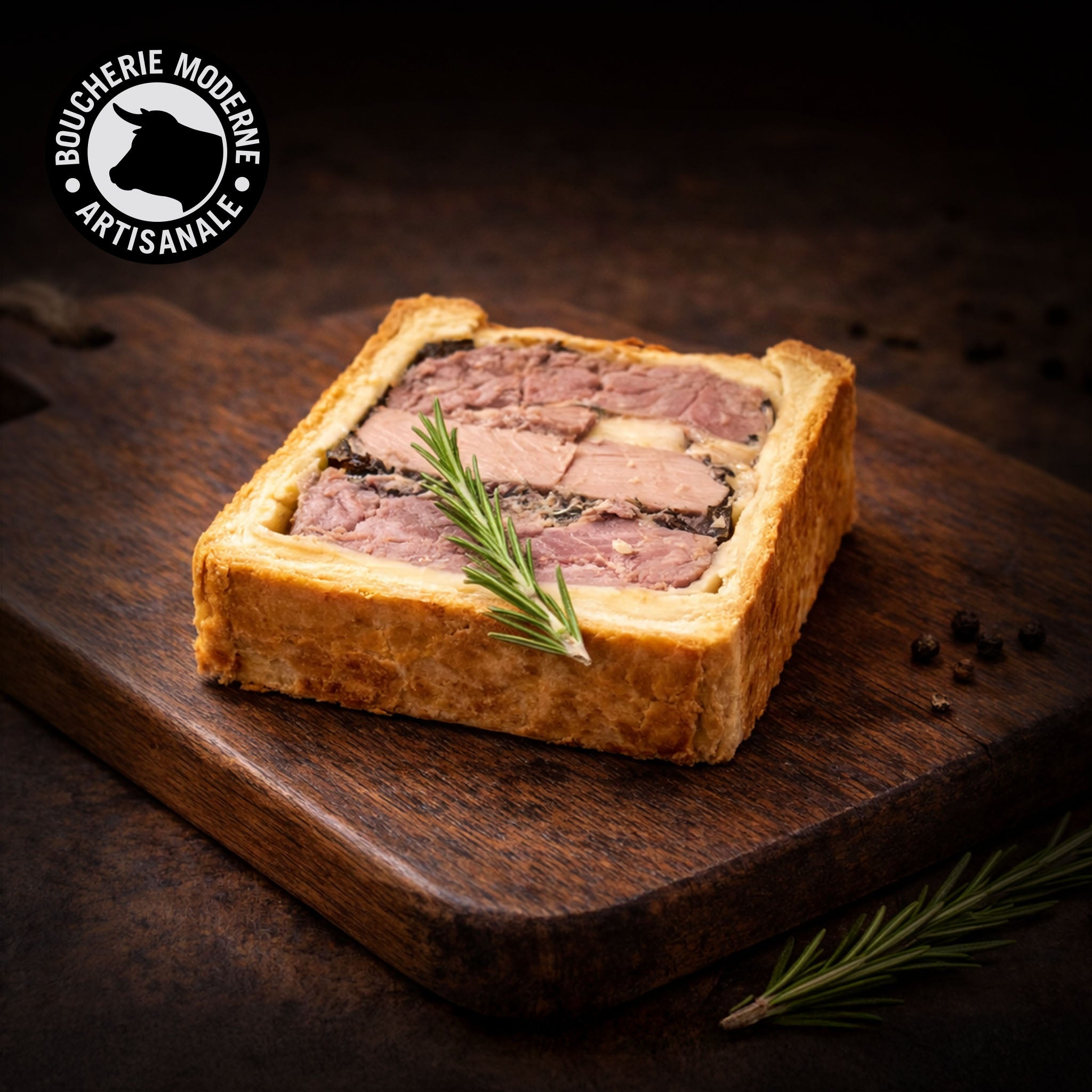 Boucherie Moderne CHARCUT’ pâté croûte pintade morilles 200g