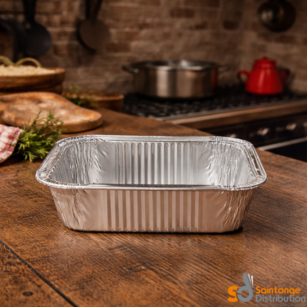 Saintonge Distribution Barquette Aluminium barquette 500 ml 100 unités