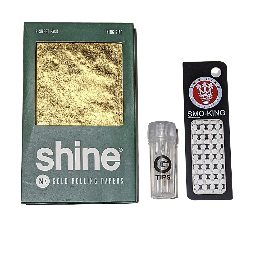 Shine 24K Gold King Size feuilles à rouler or 6