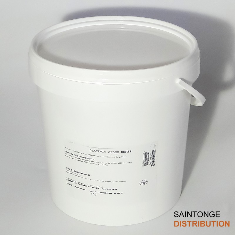 Saintonge Distribution Gelée Dorée aide fabrication seau 7kg