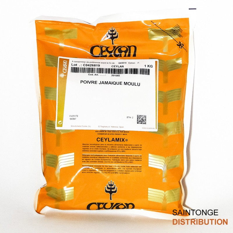 Saintonge Piment de Jamaïque moulu sac 1 kg doux