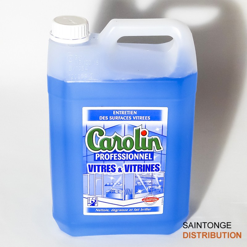 Carolin nettoyant vitres et vitrines bidon 5 L