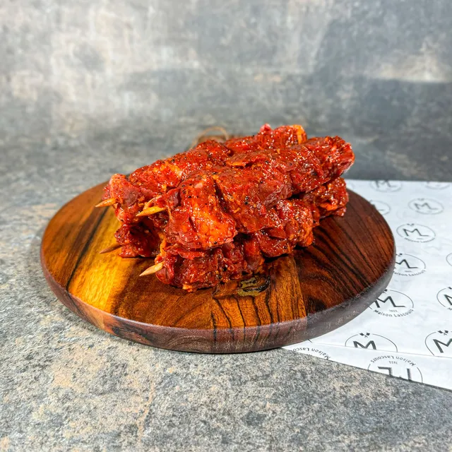 Maison Lascours Brochette Onglet de Bœuf Échalote viande 4 x 220 g
