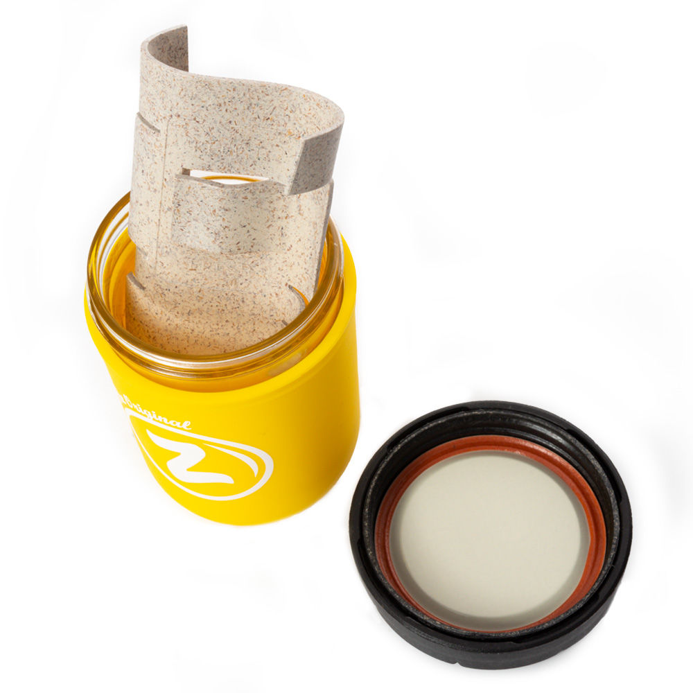 RE:STASH Zkittlez bocal verre jaune 8oz hermétique