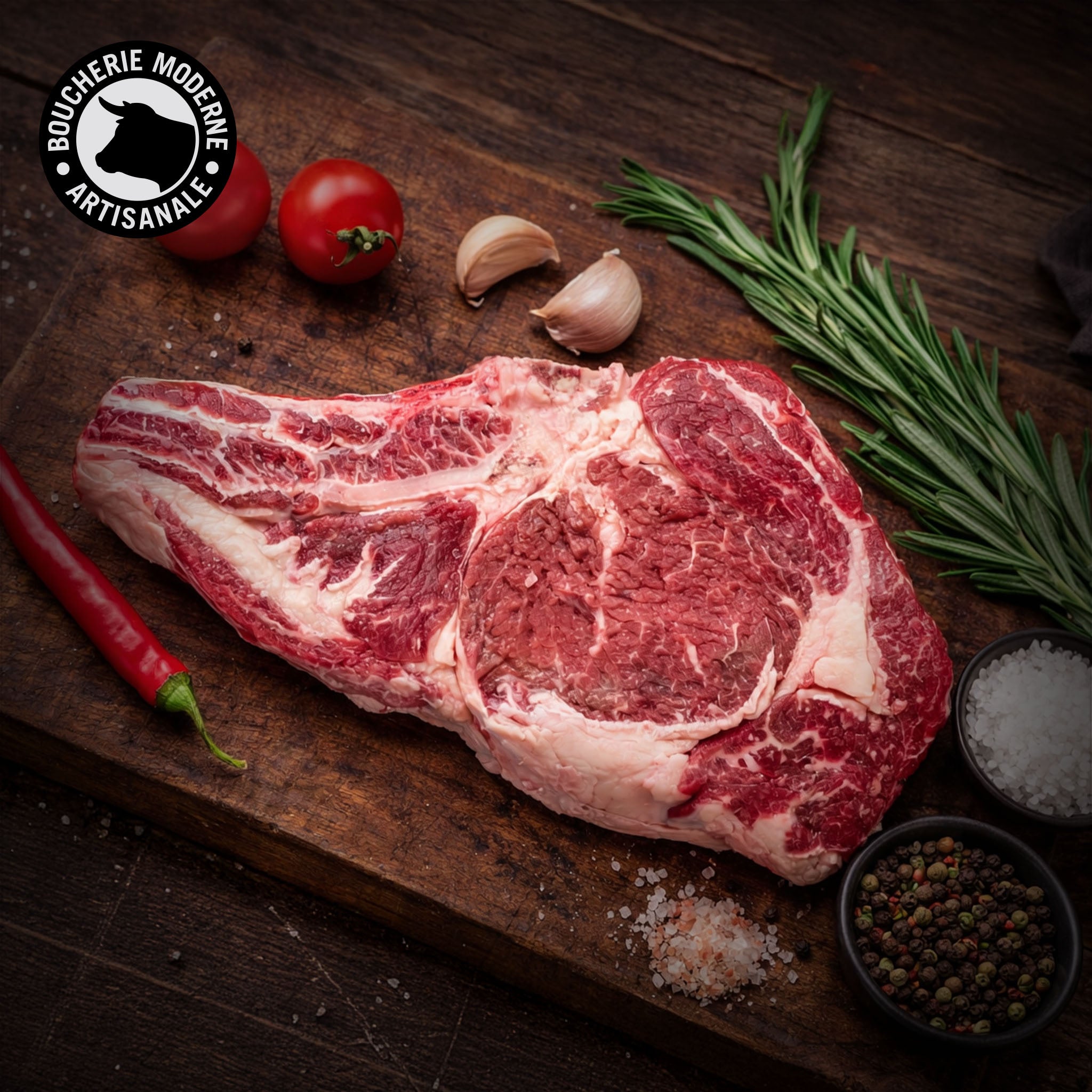 Boucherie Moderne Bœuf Entrecôte Angus Maturée 600g Persillée
