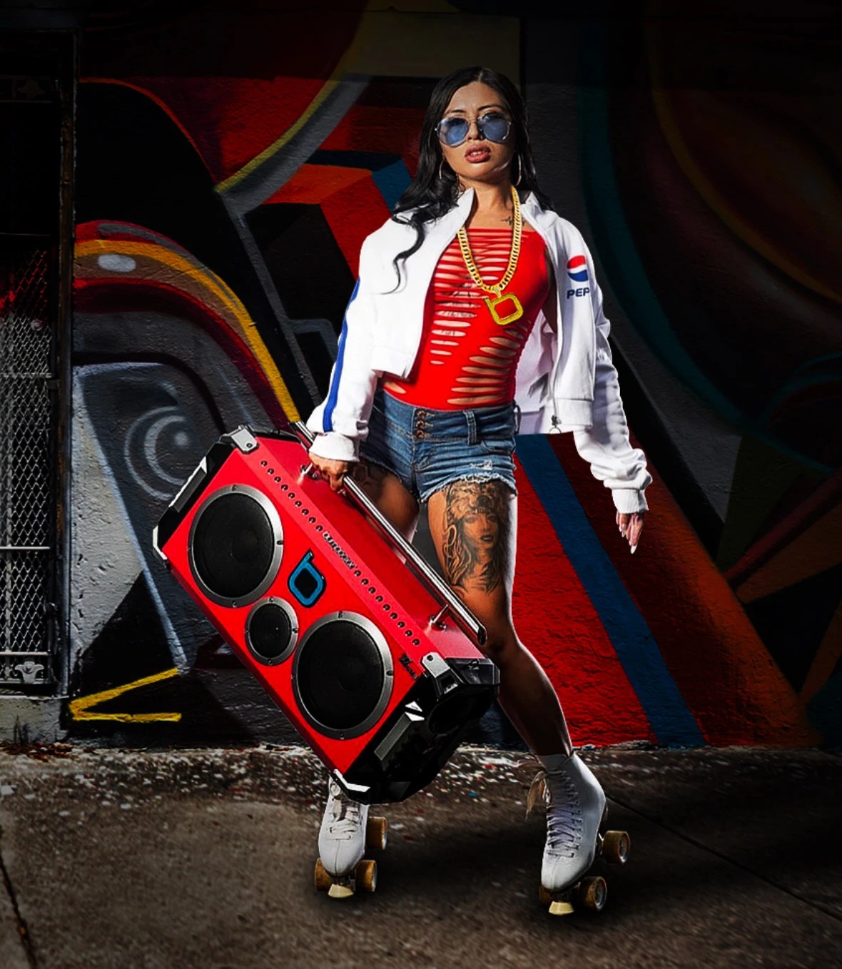 Bumpboxx Flare6 enceinte bluetooth graffiti noire